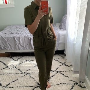 Olive jumpsuit from target